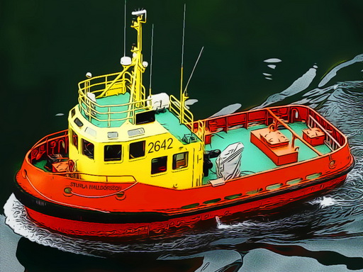 Navegación a vela en barco fluvial