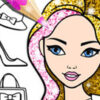 fashion coloring book glitter